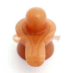 Orange Jade Gemstone Shivlingam