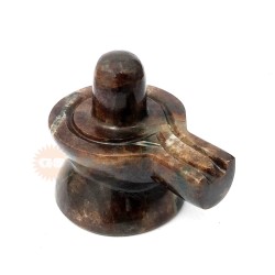 Shivling in Gomed Gemstone