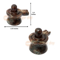 Shivling in Gomed Gemstone