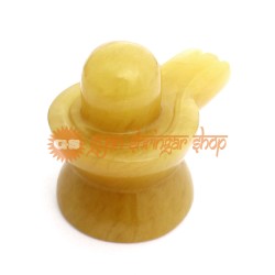 Shivling in Yellow Jade