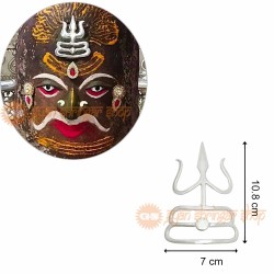 Trishul Tripund in Pure Silver