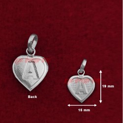 A Letter Pendant in Pure Silver  / Pure Sterling Silver A for Men and Women