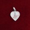 Shirdi SaiBaba Heart Shape Locket in Pure Silver