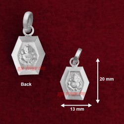 Blessing Lord Ganesh Designer Locket in Pure Silver / sterling silver handmade jewellery