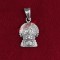 Balaji Sri Hanuman Face Pendant in Sterling Silver