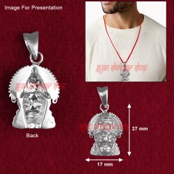 Balaji Sri Hanuman Face Pendant in Sterling Silver