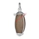 Om Design Narmada Shivling Silver Locket