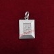 OM Rectangle Shape Locket in Pure Silver