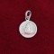 Round Shape Designer Shankar Bhagwant Locket in Pure Silver