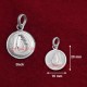 Round Shape Designer Shankar Bhagwant Locket in Pure Silver