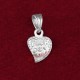 Sai Baba Leaf Shape Locket / Pendant in Pure Silver
