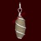Narmada Shivling Silver Locket - Spring Round Design