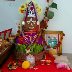 Lakshmi Devi Face Decoration Set – Small Size