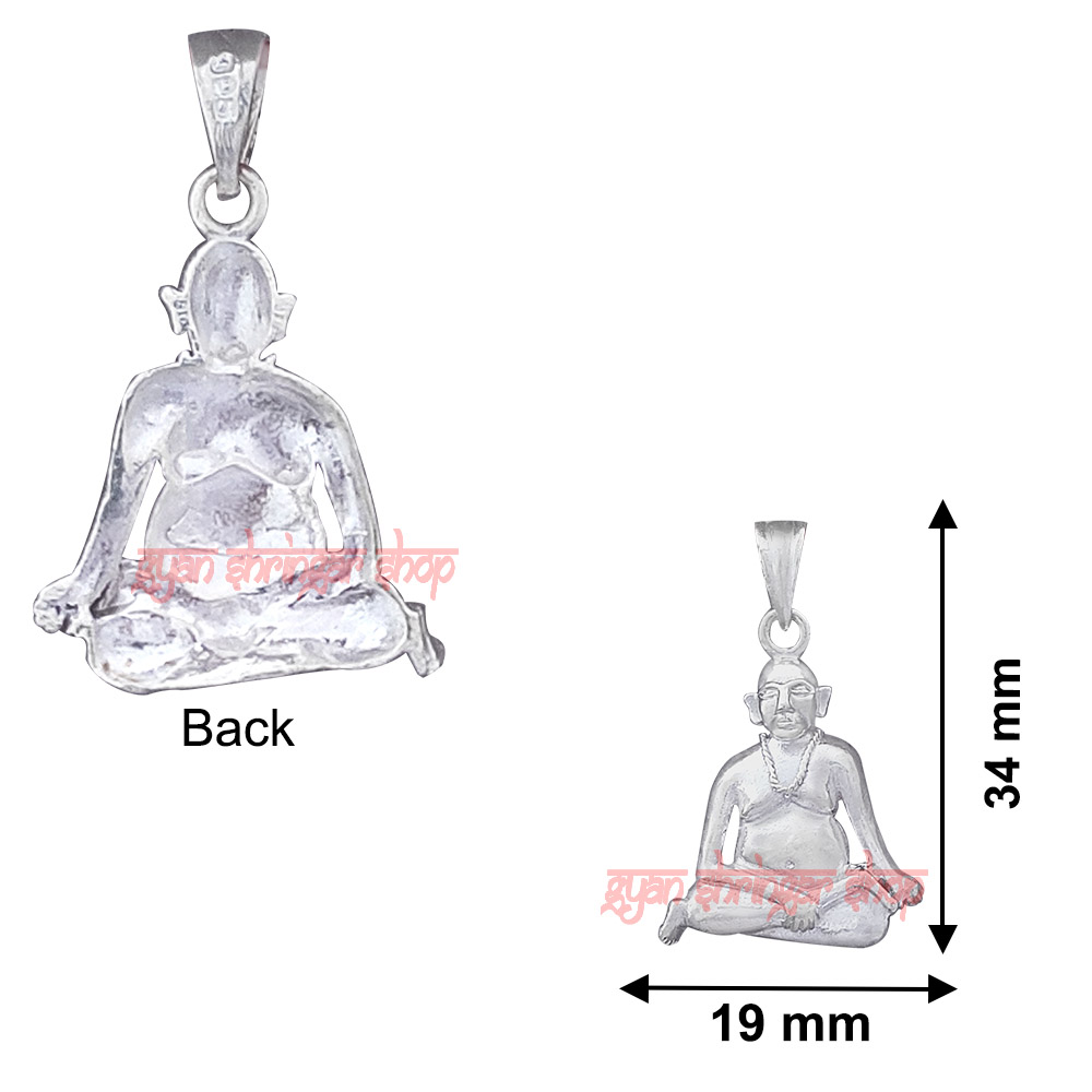 Swami Samarth Ji Pendant in 925 Sterling Silver