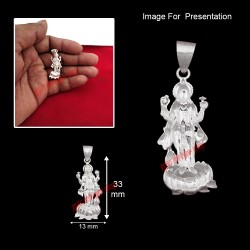 Bhagawan Vishnu Sterling Silver Pendant / Lord Vishnu Locket for Good Health & Wealth Silver Pendant