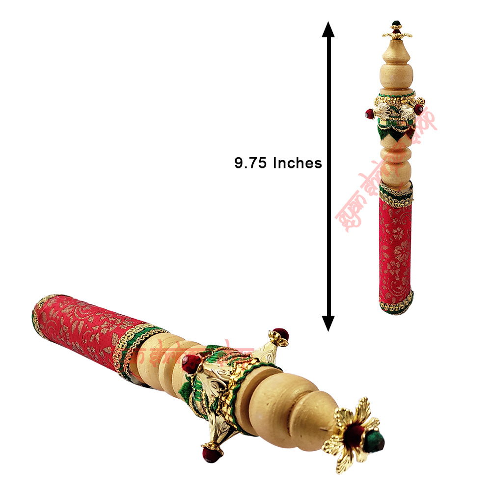 Manek Stambh for Gujarati Wedding Vidhi / Decorated designer colorful cloth and lac Manek Stambh for Gujarati Wedding Vidhi / Decorated designer colorful cloth and lac