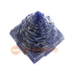 Sri Yantram in Lapis Lazuli Gemstone